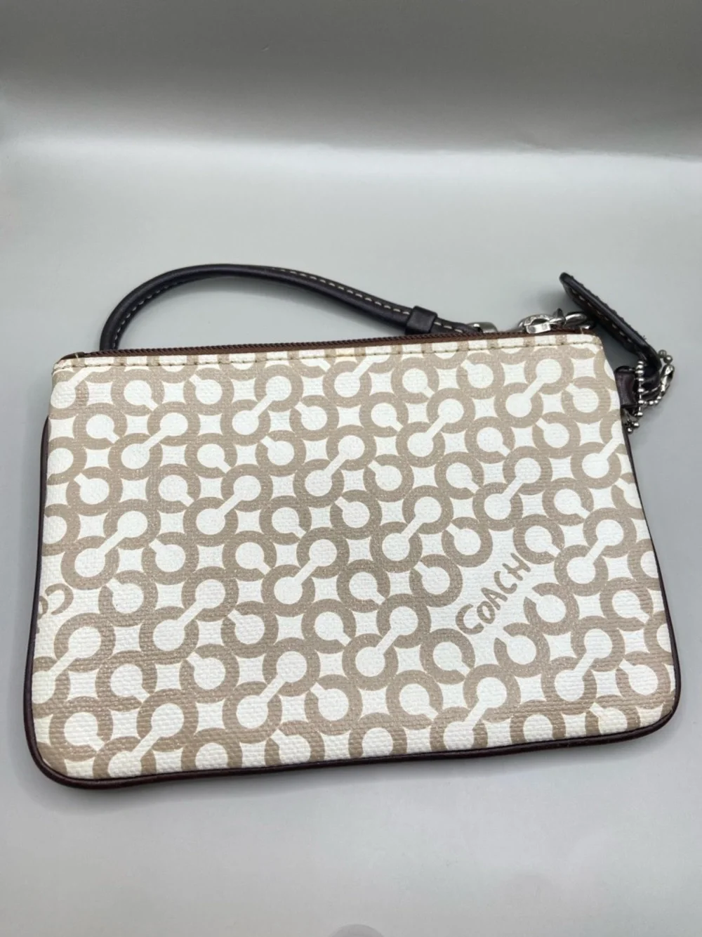 Coach Penelope Signature Patent Leather Wristlet